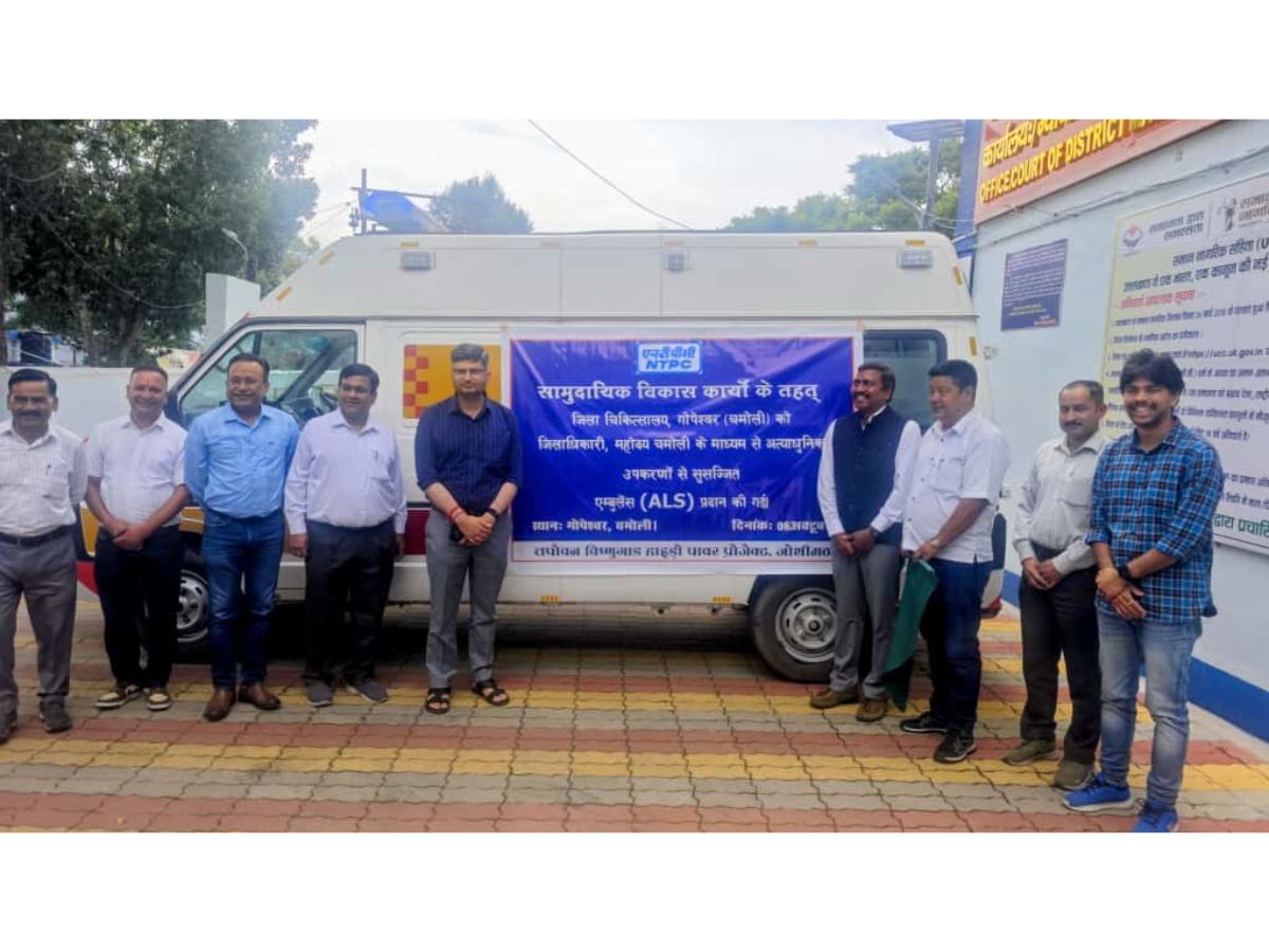 NTPC Tapovan Donates a State-of-the-Art Ambulance Worth Rs. 30 Lakh to Chamoli District Hospital